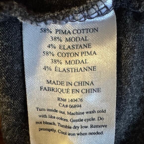 Faherty Movement Polo Shirt Pima Modal Charcoal Gray Size XL - Picture 4 of 5